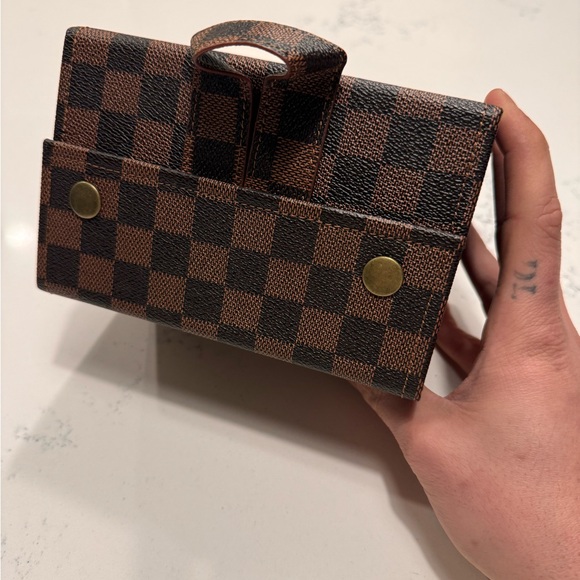 Sunglass checkered print travel organizer case NWOT - Picture 2 of 6